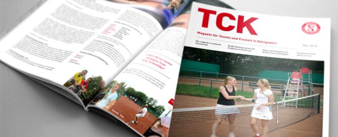 Magazin Design, Tennsiclub Königsdorf - Atelier Steinbüchel & Partner, Werbeagentur Köln