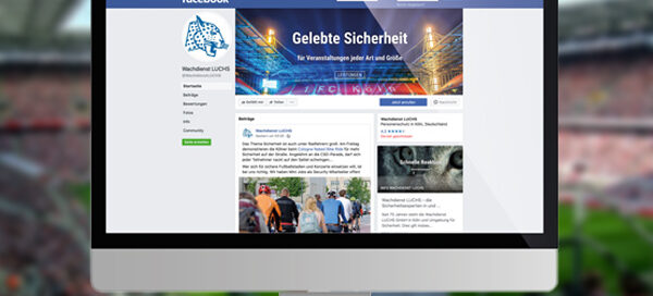 Facebook Wachdienst Luchs Mockup