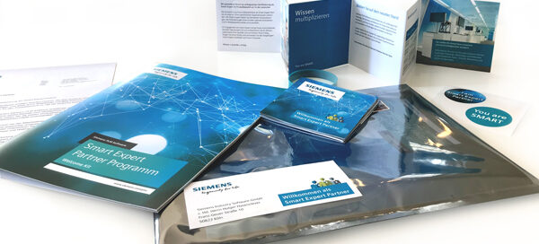 Marketingunterlagen für Siemens Industry Software GmbH für den Vertrieb.