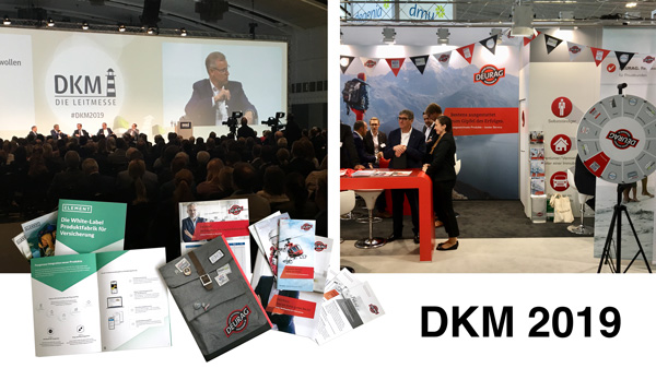 Neuigkeiten aus der Versicherungsbranche auf der DKM 2019 in Dortmund.