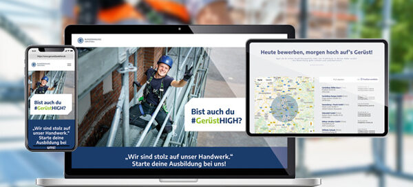 Geruestbauinnung Imagekampagne Mockup