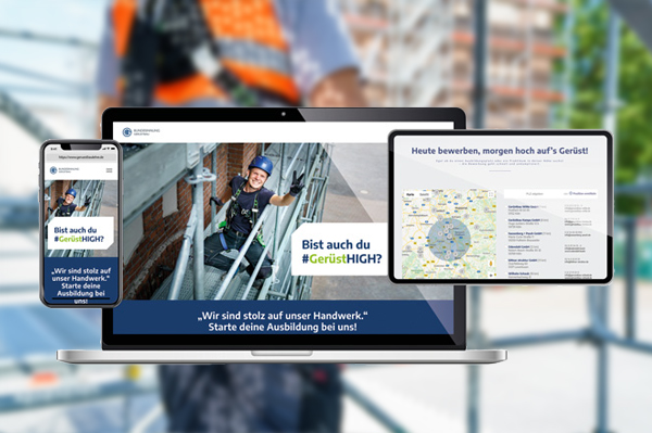 Geruestbauinnung Imagekampagne Mockup