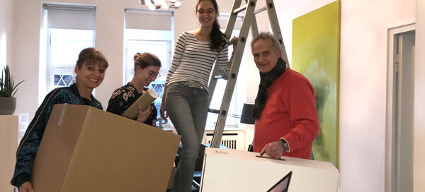 Wir ziehen um! Werbeagentur Atelier Steinbüchel und Partner Umzug