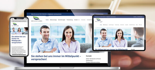 Finanzdienstleister Makler Mockup