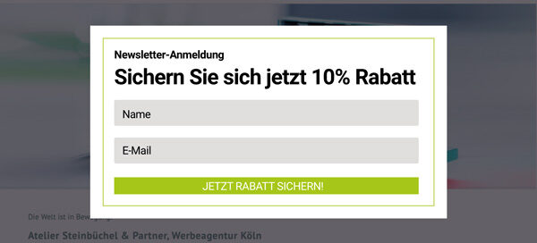 Newsletteranmeldung