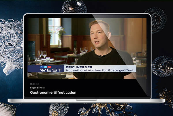PR für den Sternekoch Eric Werner, im Interview bei RTL West