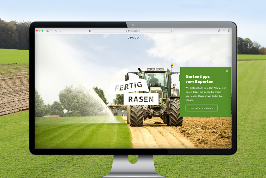 Fertig Rasen Website Webdesign