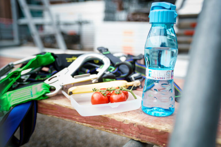 Gerüstbau gesunde Ernährung