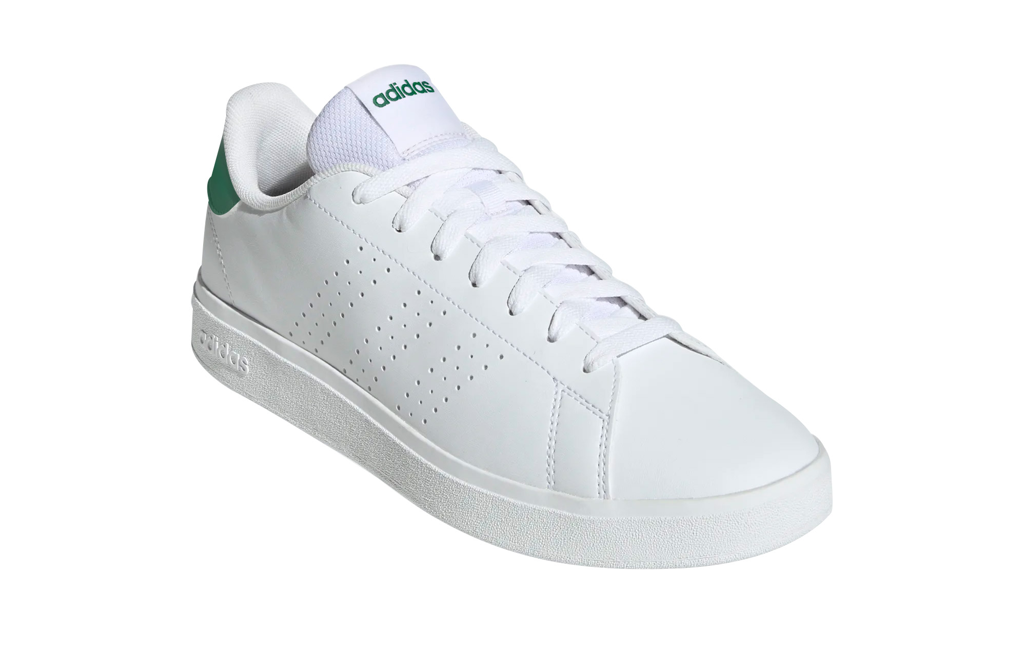 Adidas Schuh mit grünen Ablikationen