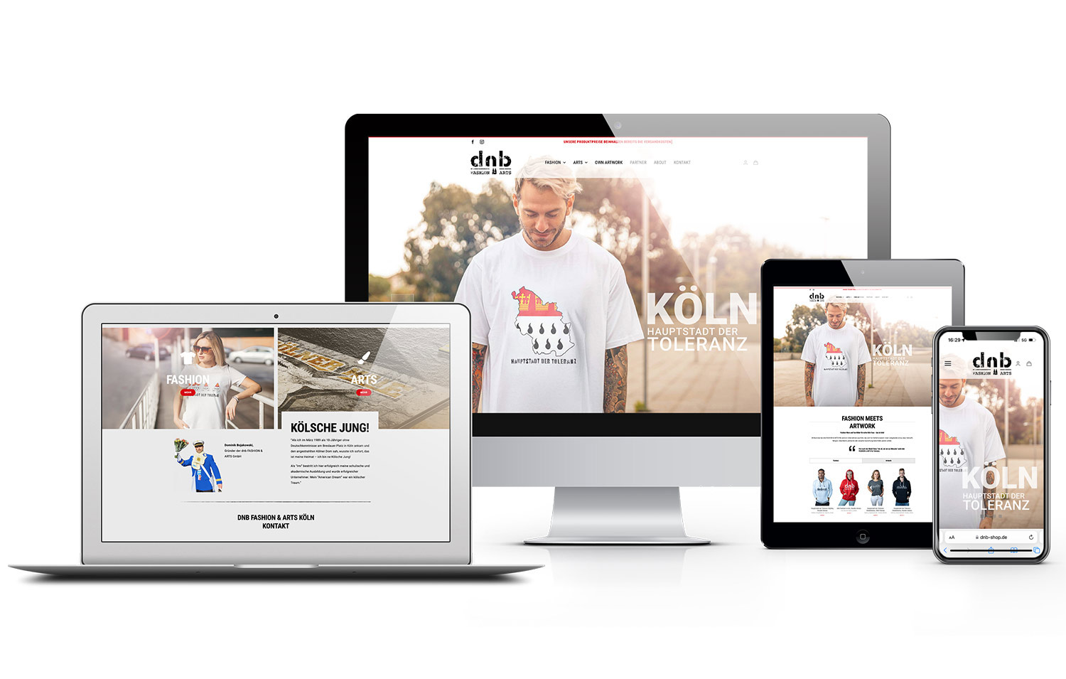Website Relaunch Grafik „dnb Fashion & Arts“ von Atelier Steinbüchel und Partner