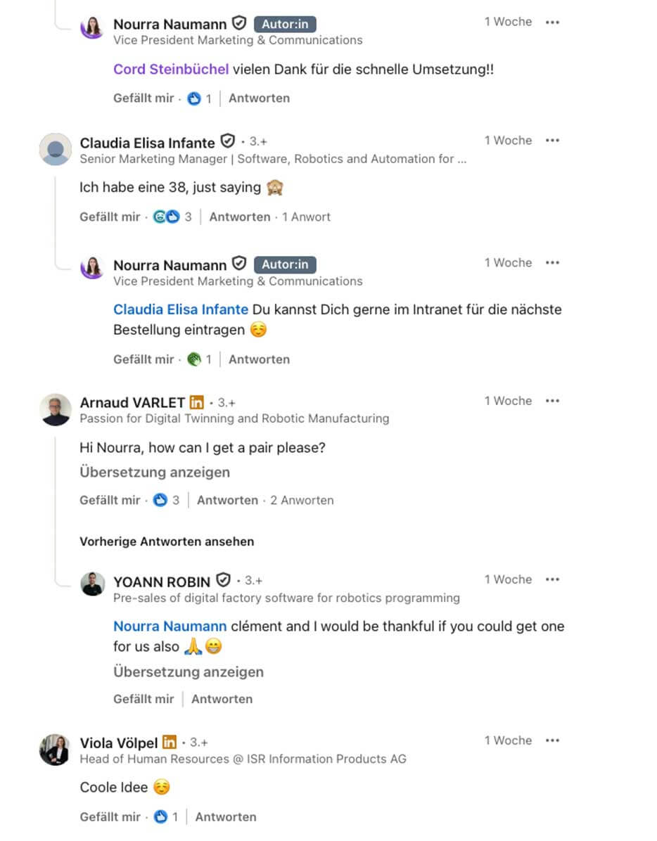Facebook Kommentare von zufriedenen Kunden von gebrandeten Adidas Sneakern Teil 2