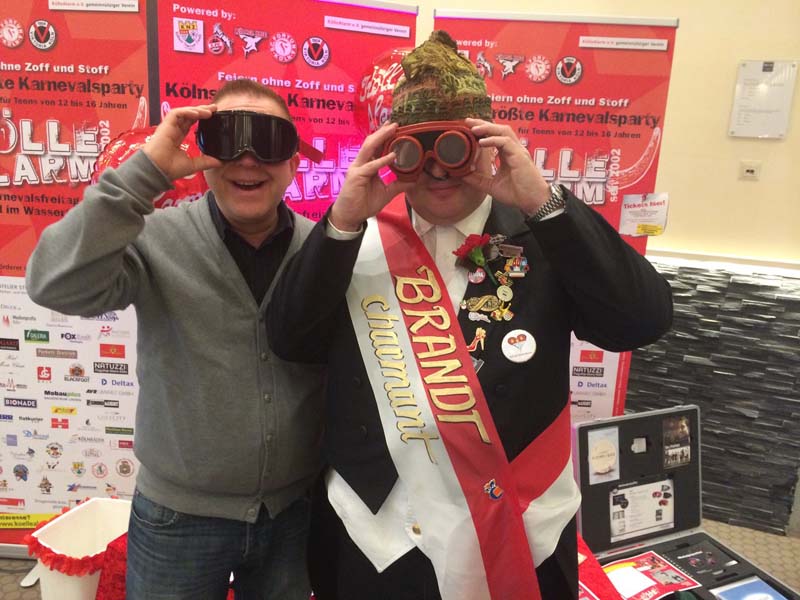 KölleAlarm Impressionen Rauschbrillen am Präventionsstand